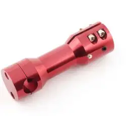 Крепление открытого руля на скутера   (красное, посадочное место под руль Ø23mm, под траверсу Ø22mm)   KOMATCU