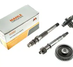 Редуктор (в сборе) 4T GY6 125/150 (длинный, под два амортизатора) MANLE
