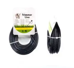 Леска мотокосы   Ø3,0mm, 15 метров   (крокодил, черная)   BEST