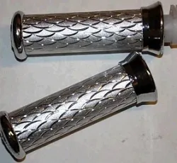Ручки руля   (алюминиевые серебро)   EVO-2