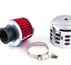 Фильтр воздушный (нулевик)   Ø28mm   колокол   (хром)   JING