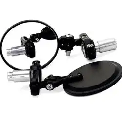 Зеркала в руль мотоцикла (металл D-80mm, внутр d- 22mm) KOMATCU