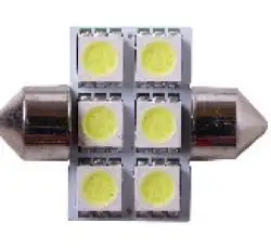 Лампа   диодная SV8.5-8   (белая, 6 кристаллов)