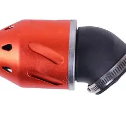 Фильтр воздушный (нулевик) Ø42mm, 90*, пуля (красный) AMG