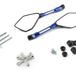 Зеркала (синие, многоугольные, алюм., антиблик, переход., инструм.) KOMATCU