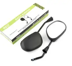 Зеркала   Active   (овальные, черные d-8mm, с фиксатором)   RED