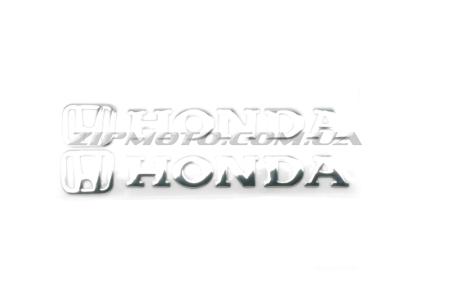 Наклейка   буквы   (mod:Honda 15х6см, 2шт, хром)   (#4754D) - 11225