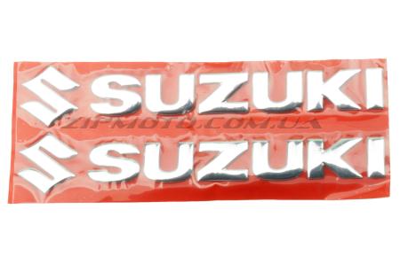 Наклейка   буквы   SUZUKI   (20х6см, 2шт, хром)   (#4752) - 11239
