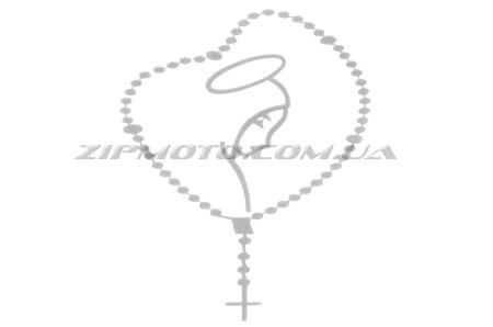Наклейка   декор   CHAIN   (16x14см, серебро)   (#5622) - 11294