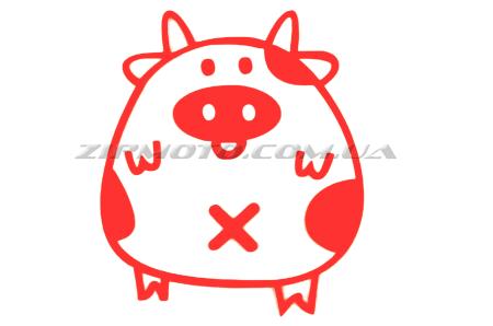 Наклейка   декор   PIG   (красная)   (#HQ5) - 11403