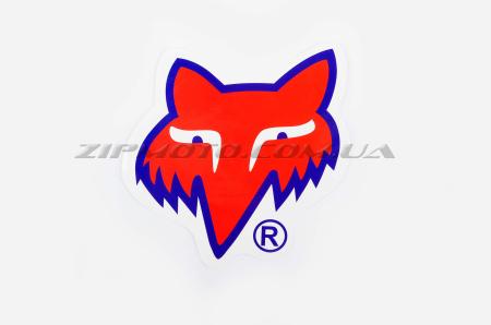 Наклейка   логотип   FOX   (14x14см, красный)   (#0368) - 11594