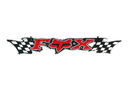 Наклейка   логотип   FOX   (24x5см, красная)   (#3267) - 11613