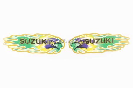 Наклейки (набор)   SUZUKI   (19х6см, зеленые)   (#5794) - 12234