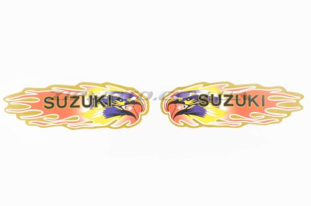 Наклейки (набор)   SUZUKI   (19х6см, красные)   (#5794) - 12235