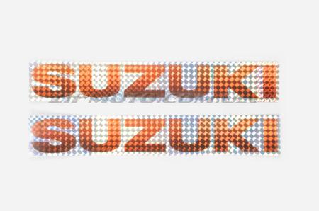 Наклейки (набор)   SUZUKI   (30х5см, красные)   (#7000C) - 12238