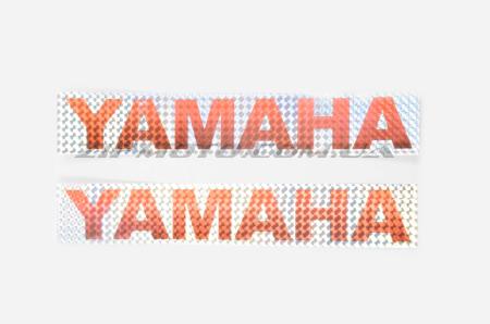 Наклейки (набор)   YAMAHA   (30х5см, красные)   (#6998C) - 12276