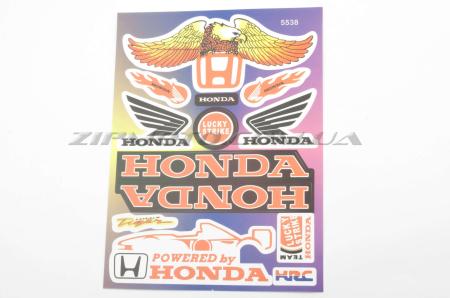 Наклейки (набор)   Honda   (26х18см, 12шт)   (#5538) - 12284