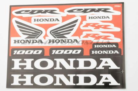 Наклейки (набор)   Honda CBR   (22х17см, 12шт)   (#5984) - 12289