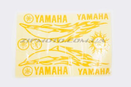 Наклейки (набор)   Yamaha DOLPHIN   (34х23см, желтые) - 12333