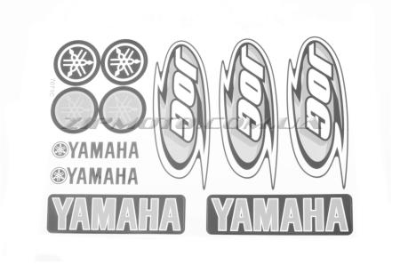 Наклейки (набор)   Yamaha JOG   (26х18см, 11шт, белая)   (#7071C) - 12346