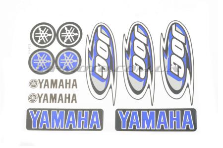 Наклейки (набор)   Yamaha JOG   (26х18см, 11шт, синие)   (#7071A) - 12348