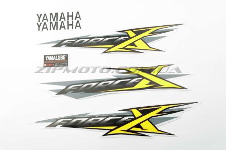 Наклейки (набор)   Yamaha X-FORCE   (30х6см, желтые)   (#7438) - 12363