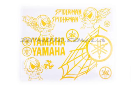 Наклейки (набор)   декор   YAMAHA SPIDER   (35х28см, желтые) - 12367