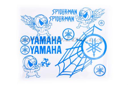 Наклейки (набор)   декор   YAMAHA SPIDER   (35х28см, синие) - 12369