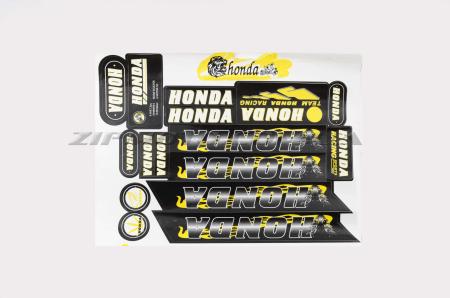 Наклейки (набор)   Honda   (30х23см, черно-желтые)   E10 - 12583