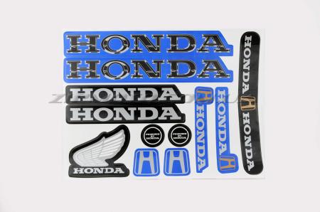 Наклейки (набор)   Honda   (32х24см, синие)   E12 - 12585