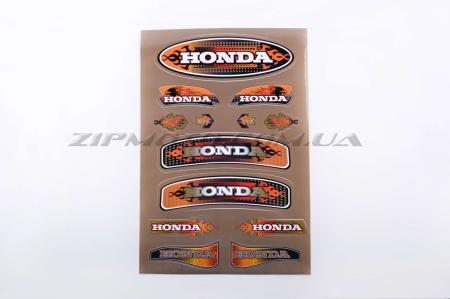 Наклейки (набор)   Honda   (33х22см, бронзовые)   SEA - 12586