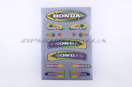Наклейки (набор)   Honda   (33х22см, серые)   SEA - 12587