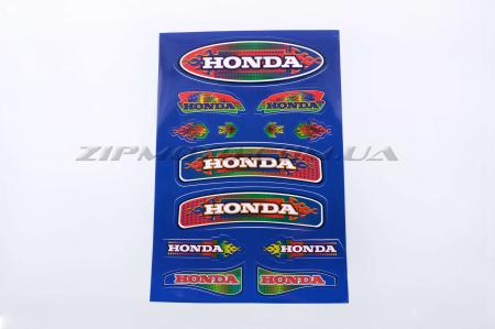 Наклейки (набор)   Honda   (33х22см, синие)   SEA - 12588