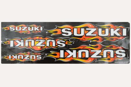 Наклейки (набор)   Suzuki FLAME   (49х16см)   E19 - 12634