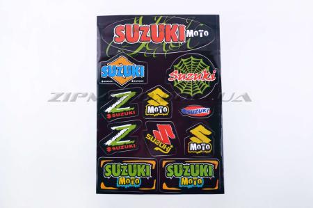 Наклейки (набор)   Suzuki   (33х22см, черные)   SEA - 12637