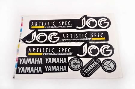 Наклейки (набор)   Yamaha JOG ARTISTIC SPEC   (32х22см, черные) - 12664