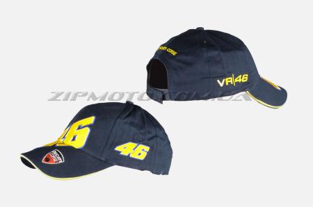 Бейсболка   46 VALENTINO ROSSI AND DUCATI   (синяя, 100% хлопок) - 1321