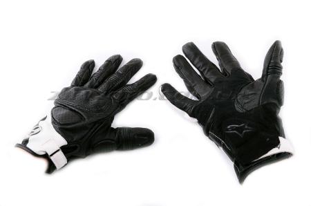 Перчатки   ALPINESTARS   (mod:MUSTANG, size:M, черно-белые, кожа) - 14108