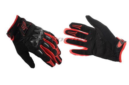 Перчатки   FOX   BOMBER   (mod:FX-5, size:L, черно-красные) - 14312