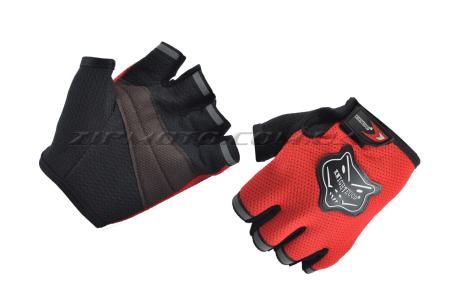 Перчатки без пальцев   (mod:002, size:L, красные)   KNIGHTOOD - 14357