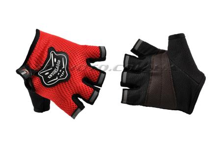 Перчатки без пальцев   (mod:HD-10, красные)   KNIGHTOOD - 14368