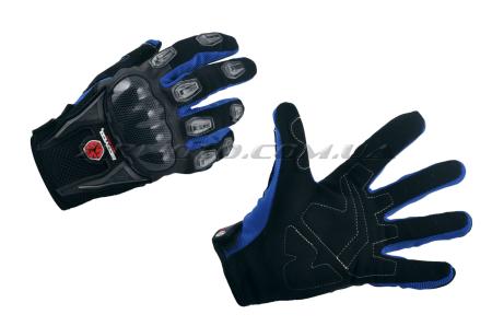Перчатки   SCOYCO   (mod:HD-12, size:XL, синие, текстиль, карбон) - 14416