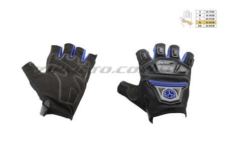 Перчатки без пальцев   (mod:MC-24D, size:XL, синие, текстиль)   SCOYCO - 14474
