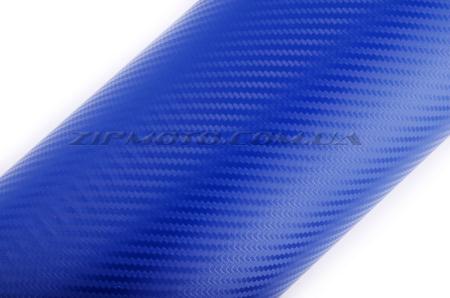 Пленка виниловая   карбон 3D   (1,27м*1м погонный, синий)   (#05) - 15120