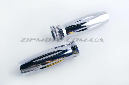 Ручки руля стальные цельнометаллические (хром) (mod:TRHB113Ф22) - 21665
