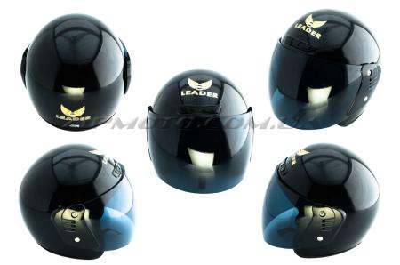 Шлем открытый   (size:M, черный, +тонированный визор)   LDR - 26483