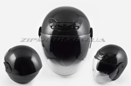 Шлем открытый   (mod:502) (с визором, size:M, carbon-look)   FGN - 26486