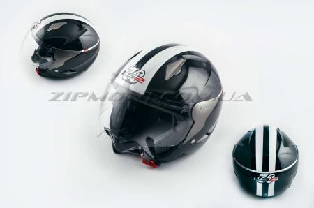 Шлем открытый   (mod:559) (size:L, черно-белый, ROCKET FASHION)   LS2 - 26530