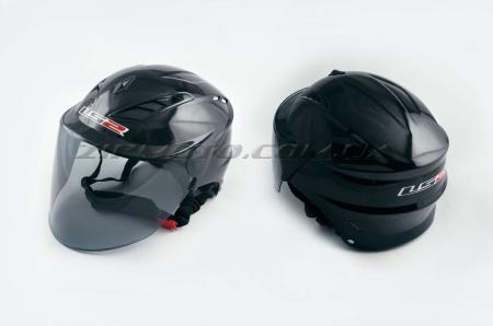 Шлем открытый   (mod:100) (аэроформа, черный визор) (size:XL, черный)   LS2 - 26549