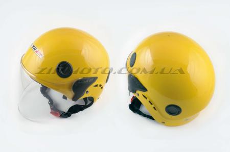 Шлем открытый   (mod:101) (классическая форма, прозрачный визор) (size:XL, желтый)   LS2 - 26555